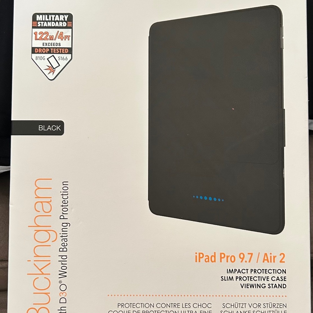 Gear4 D3O Buckingham Impact Protection for iPad Pro 9.7 / Air 2